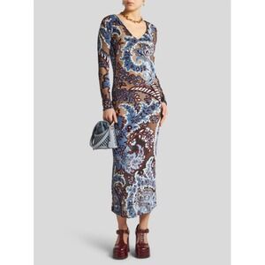 ETRO Dress Tulle Jacquard‎ Velvet